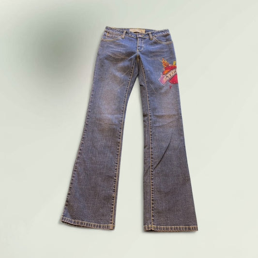 Hand Painted Jeans- Frida