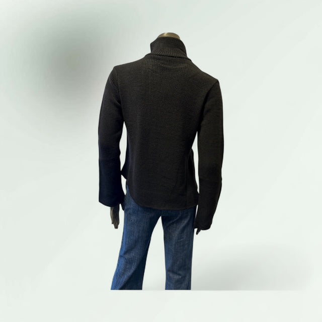 Asymmetric Zip Cardigan-Cham- Lunatisme