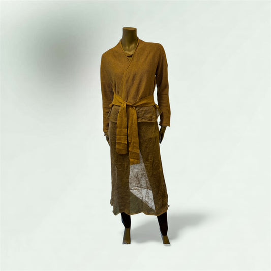 Crop cardi in the mustard colour