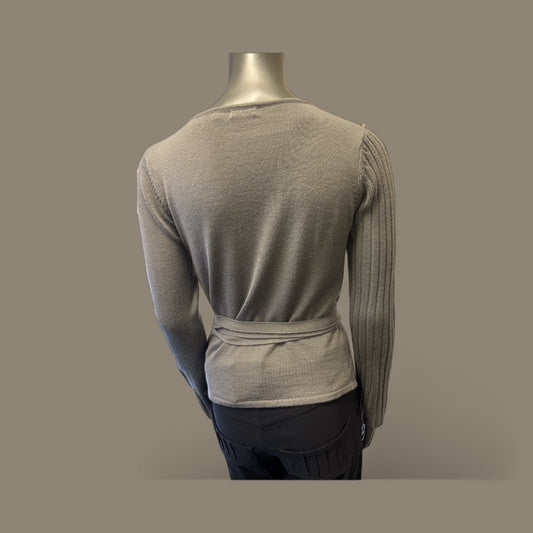 Half ribbed Assymetric Sweater Style no.Boss 28