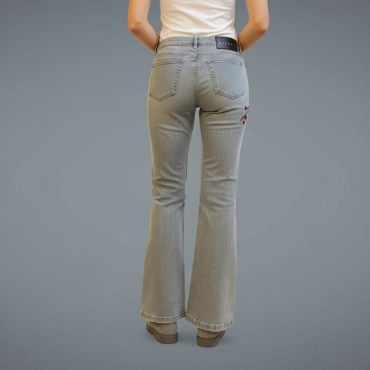 Hand Painted jeans - Cherry branch