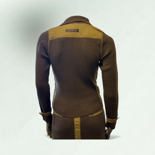 Patchwork Sweater with Zip fastening style Capri 06 - Extravagance Fashion