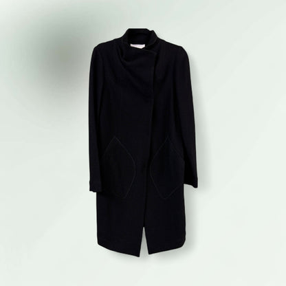 Assymetric Black Coat