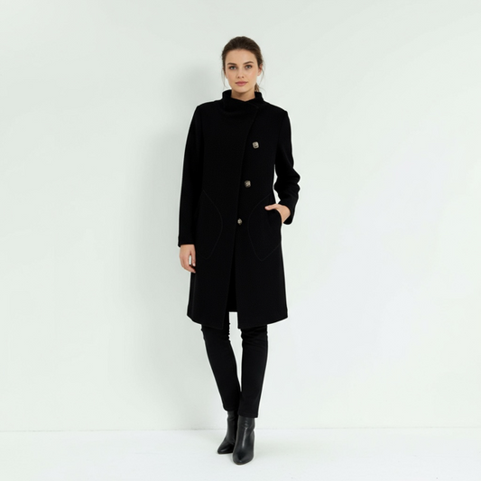 Veronica Damiani  -black coat 