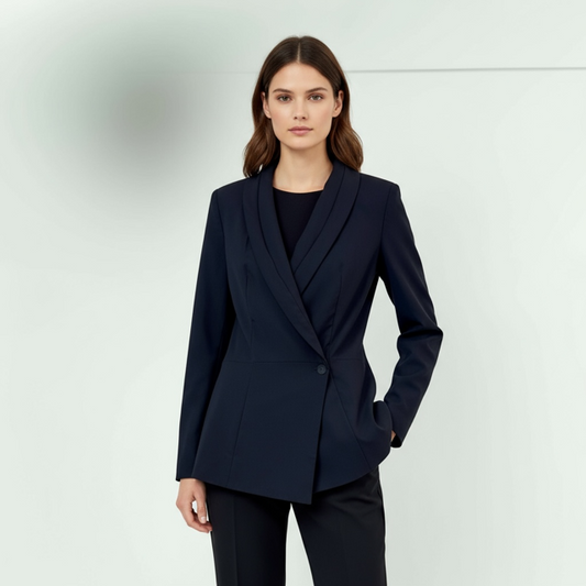 model wearing the Sarah Pacini tailored Jacket
