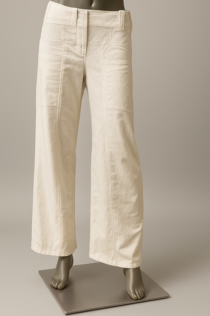 Wshile linen stretch Trouser