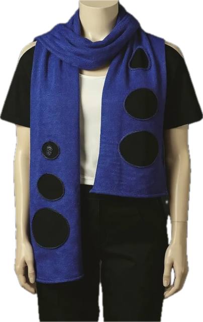 Two Tone scarf with burn out style No. Boogy 16