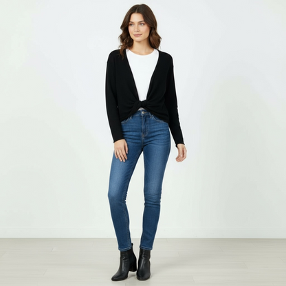 Women's Twist-Front Knot Cardigan Klussi-Lunatisme