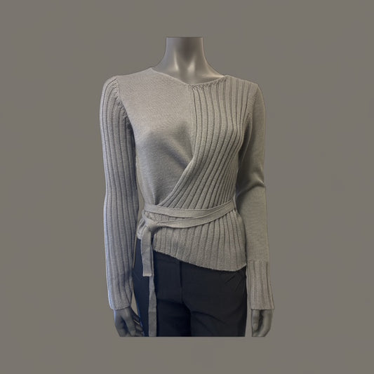 Half ribbed  Assymetric Sweater Style  no.Boss 28