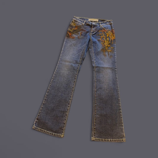 Hand painted Jeans