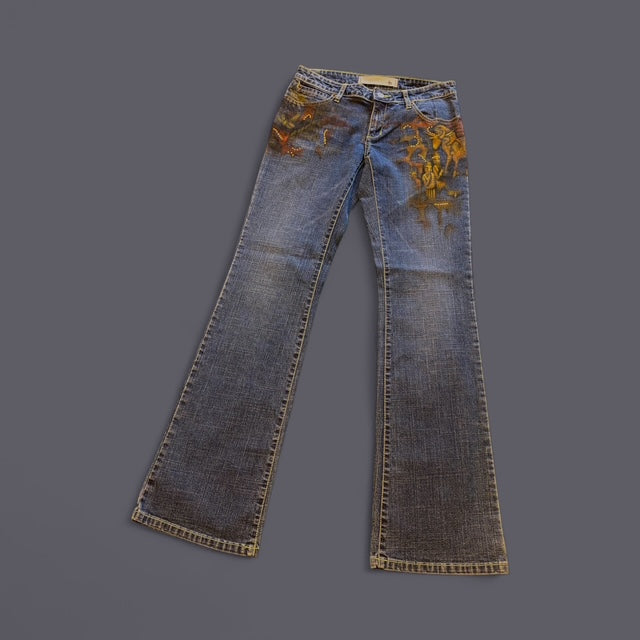 Hand painted Jeans