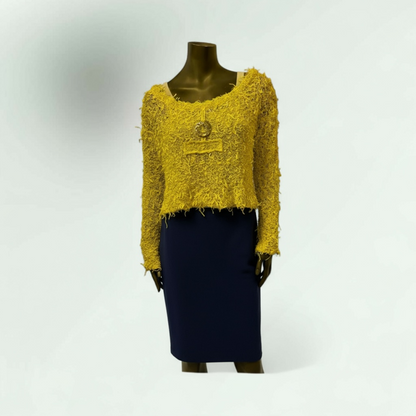 yellow textured Sweater - Lunatisme