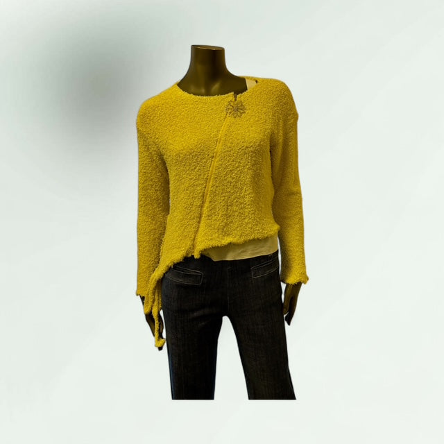 Yellow lunatisme Zipped Cardigan