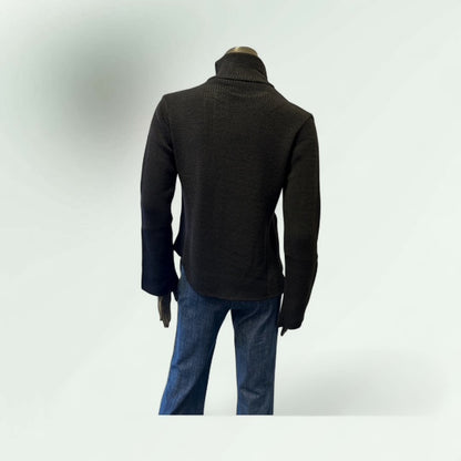 Asymmetric Zip Cardigan-Cham- Lunatisme