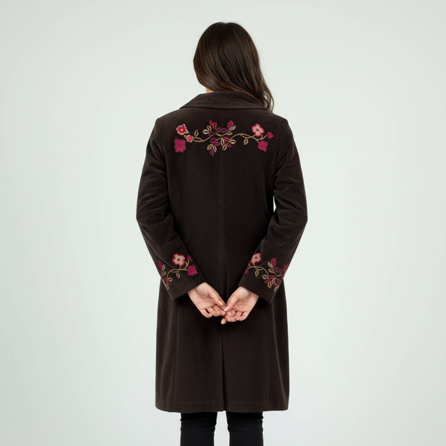 Velvet Embroiderd Coat