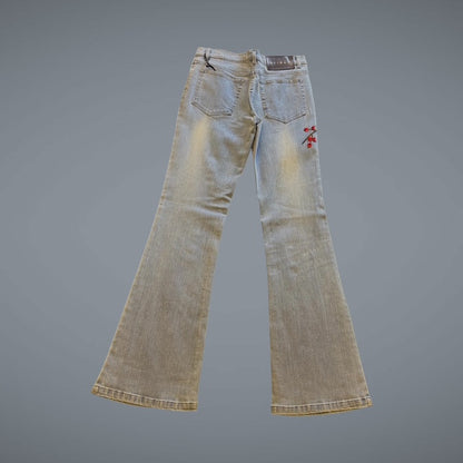 Hand Painted jeans - Cherry branch