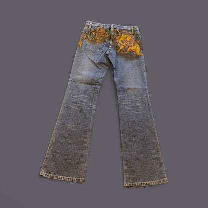 Hand painted Jeans