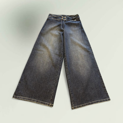 Women's High-Rise Flared Jeans – Dark Wash Style No. Y89 DS