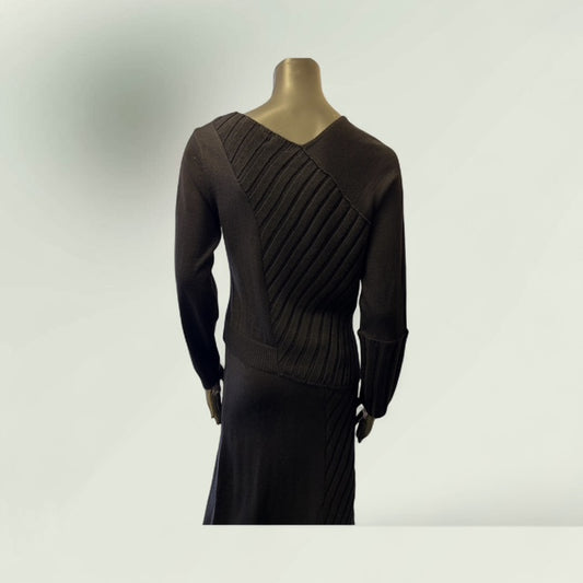 Women's Asymmetric Half-Ribbed Knit Sweater Style Book 20