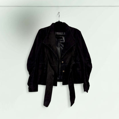 Women's Belted Suede Jacket