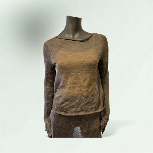 Shear Sweater in ocre Col