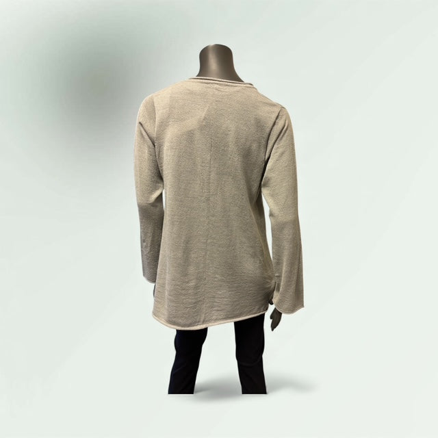 Back Vew of the Grey SWeater