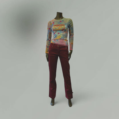 Red Denim Jeans