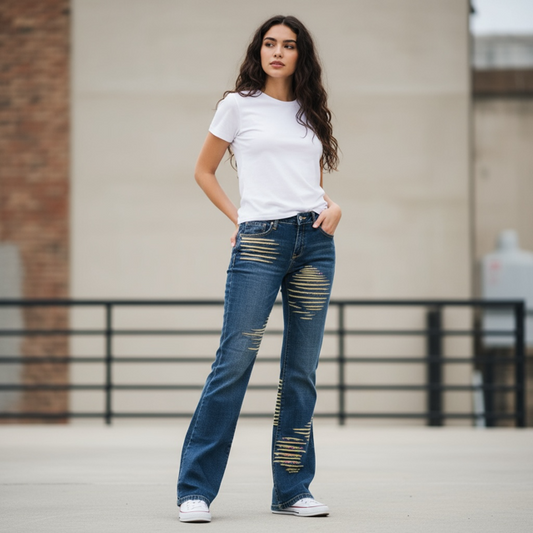 Hand Painted Jeans