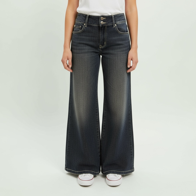 Women's High-Rise Flared Jeans - Dark Wash