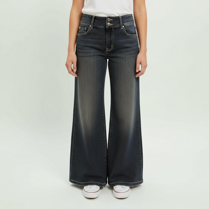 Women's High-Rise Flared Jeans - Dark Wash