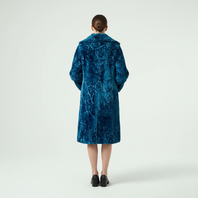 back view of the velvet coat