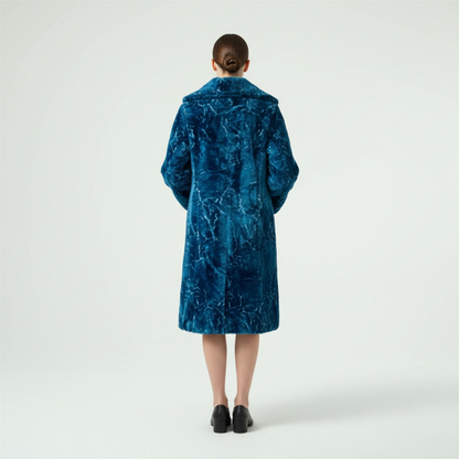 back view of the velvet coat