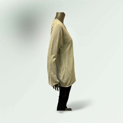 Side view of the Grey Sweater