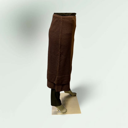 Side View of the Layered Skirt with String and Toggles