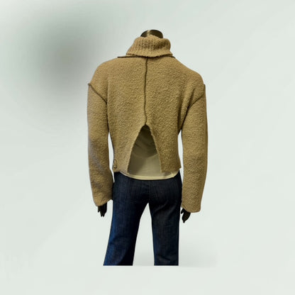 Contemporary Turtle Neck Sweater with back Slit- Grantha-Lunatisme