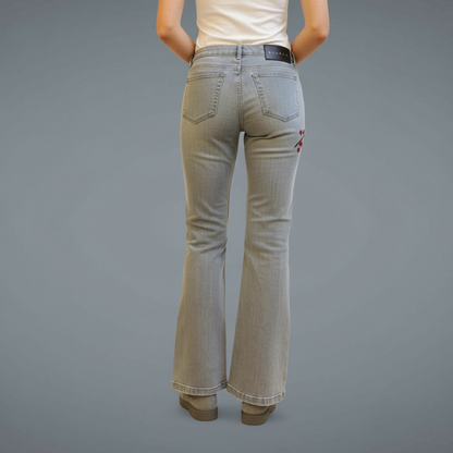 Hand Painted jeans - Cherry branch