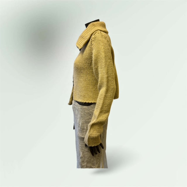 Asymmetric Mohair Zipped Cardigan style 1217