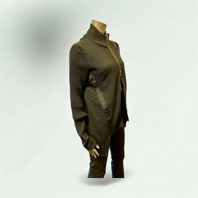 side View of the Black Cardigan 