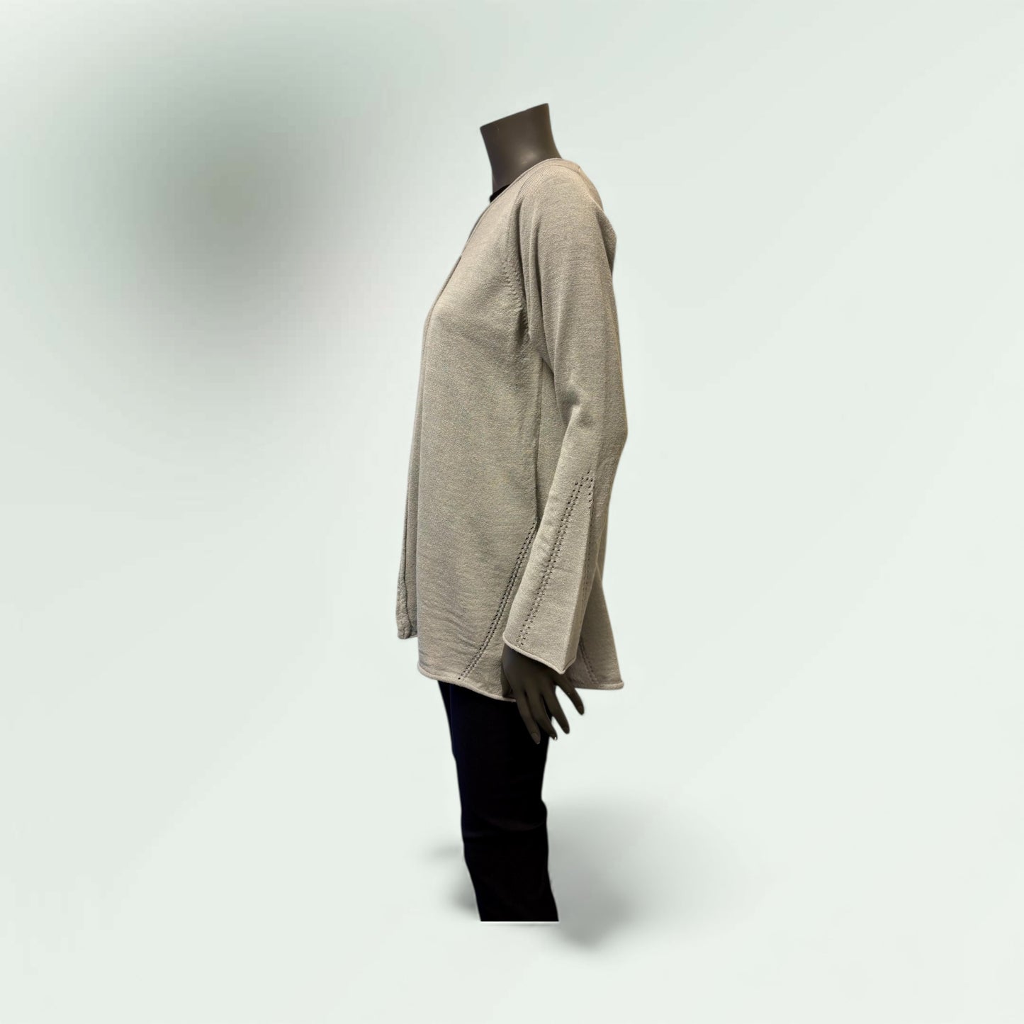 Side View of the Grey Sweater