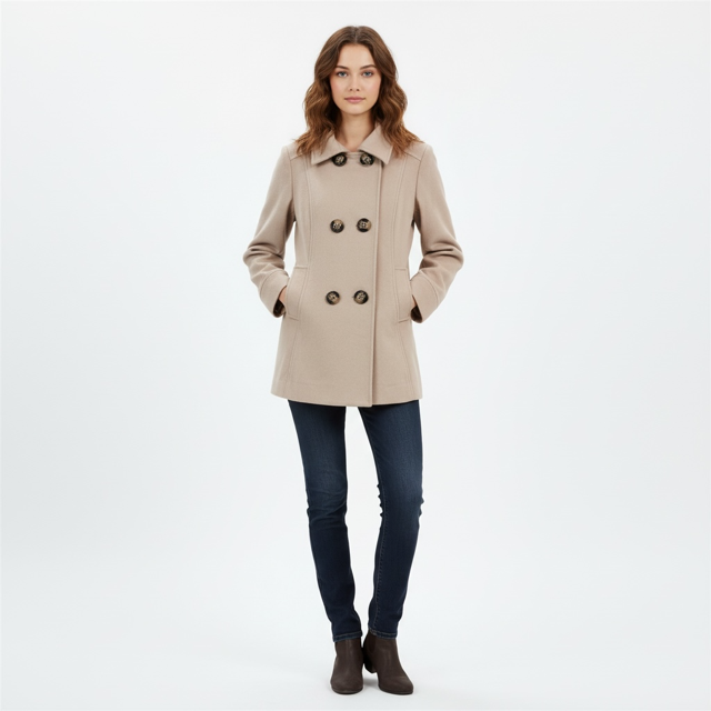 front view of the Double breasted jacket