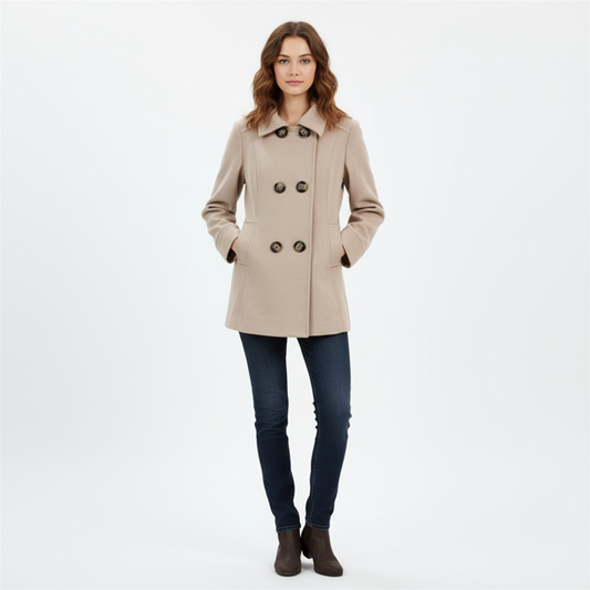 front view of the Double breasted jacket