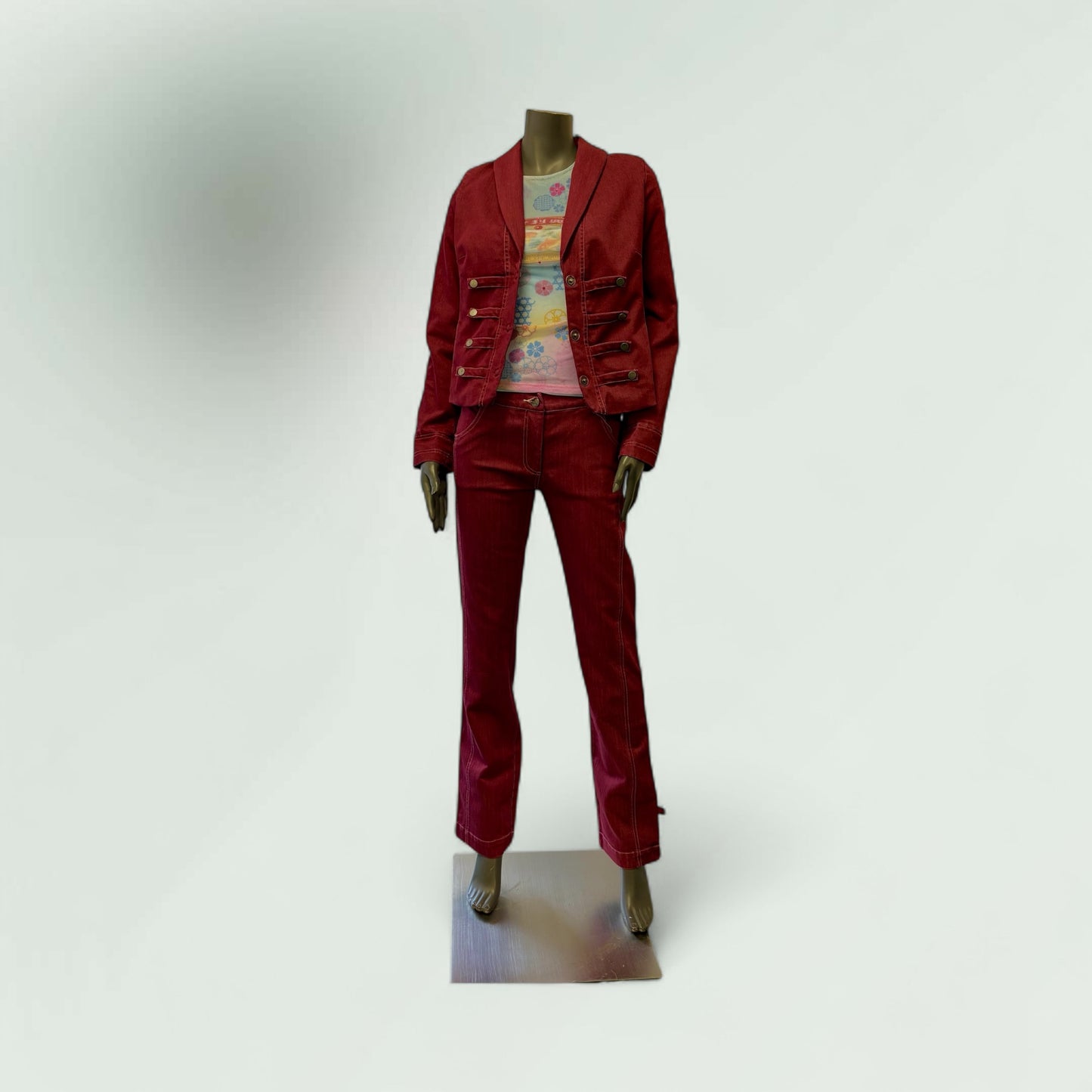 Hand Painted Jeans-Military inspired