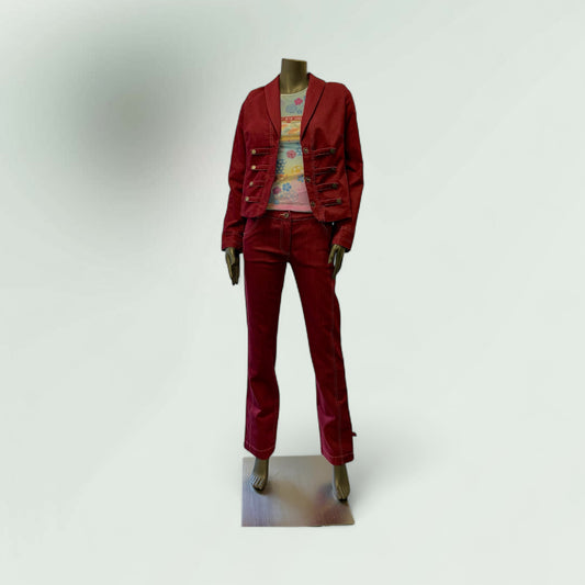 Hand Painted Jeans-Military inspired