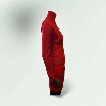 Side view of the Ribbed Cardigan