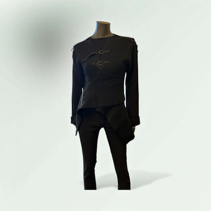 team the Contemporary cardigan with ART trousers