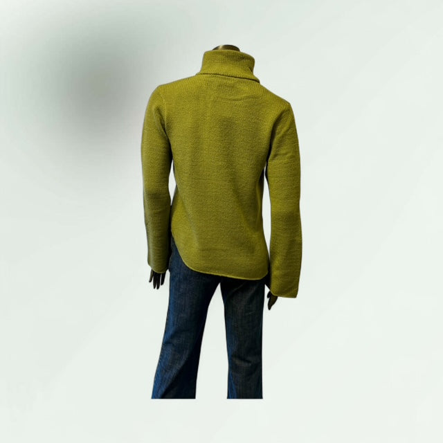 Asymmetric Zip Cardigan-Cham- Lunatisme