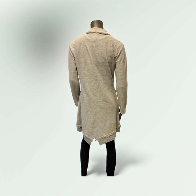 Back View of the Mid Frill Cardigan