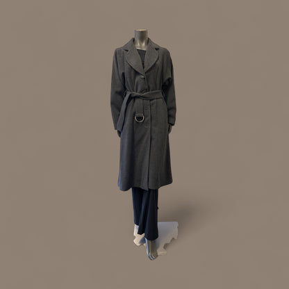 Charcoal Belted Wool-STYLE NO.CC19/WL