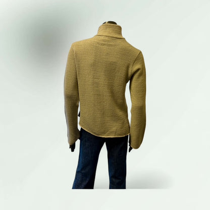 Asymmetric Zip Cardigan-Cham- Lunatisme