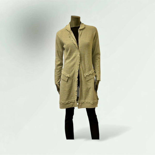 MId Grey Cardition with doulble zip